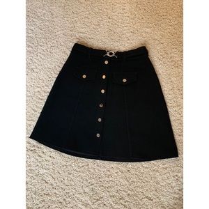 Maje Paris crepe a-line mini skirt